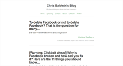 Desktop Screenshot of chrisbaldwin.net